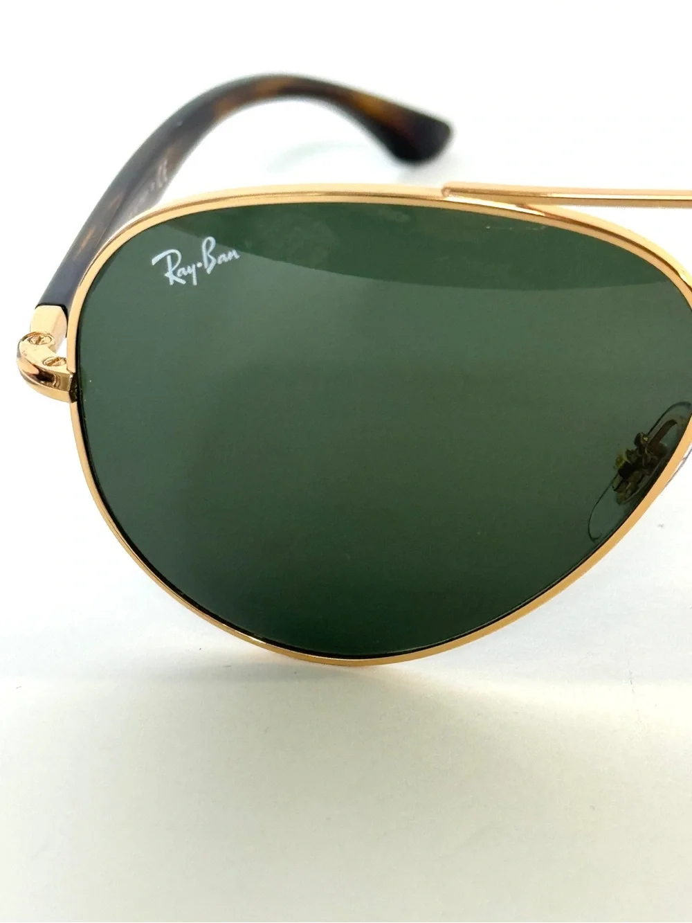 RAY BAN RB 3675 Sunglasses NEW Arista Gold / Green Made in Italy